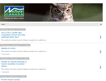 Tablet Screenshot of naturecanadablog.blogspot.com