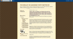 Desktop Screenshot of nigerianfrauds.blogspot.com