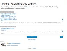 Tablet Screenshot of nigerianfrauds.blogspot.com