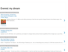 Tablet Screenshot of everestmydream.blogspot.com