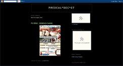 Desktop Screenshot of predealdec07.blogspot.com