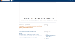 Desktop Screenshot of hackvenezuelamsn.blogspot.com