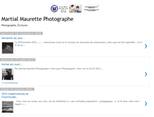 Tablet Screenshot of maurettephotographe.blogspot.com