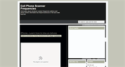 Desktop Screenshot of cellphonescannerfrequencies-tel.blogspot.com