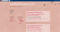Desktop Screenshot of eindiaeducation.blogspot.com