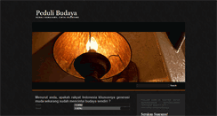 Desktop Screenshot of pedulibudaya.blogspot.com