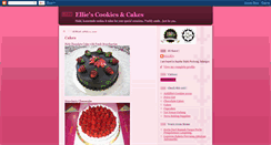 Desktop Screenshot of ellies-cookiescakes.blogspot.com