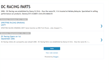 Tablet Screenshot of dc-racing.blogspot.com