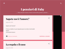 Tablet Screenshot of ipensieridifaby.blogspot.com