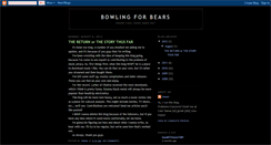 Desktop Screenshot of bowlingforbears.blogspot.com