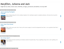 Tablet Screenshot of maryellenandjulianna.blogspot.com
