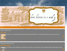 Tablet Screenshot of loveletterstoeandg.blogspot.com