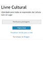 Mobile Screenshot of livrecultural.blogspot.com
