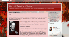 Desktop Screenshot of marylizreadsandwrites.blogspot.com