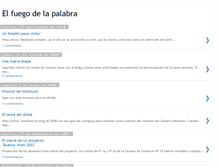 Tablet Screenshot of elfuegodelapalabra.blogspot.com