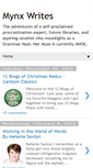Mobile Screenshot of mynxwrites.blogspot.com