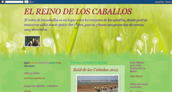Desktop Screenshot of elreinodeloscaballos.blogspot.com