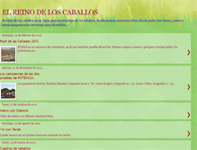 Tablet Screenshot of elreinodeloscaballos.blogspot.com