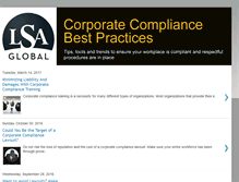 Tablet Screenshot of corporate-compliance-training.blogspot.com