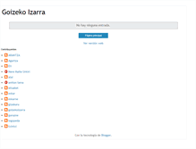 Tablet Screenshot of goizekoizarragurebloga.blogspot.com