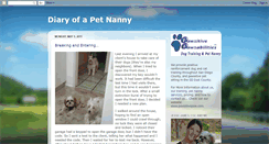 Desktop Screenshot of diaryofapetnanny.blogspot.com