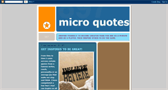 Desktop Screenshot of microquotes.blogspot.com