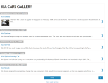 Tablet Screenshot of kia-cars-gallery.blogspot.com