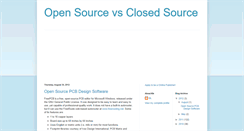 Desktop Screenshot of opensourcevsclosedsource.blogspot.com