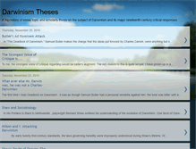 Tablet Screenshot of darwinismtheses.blogspot.com