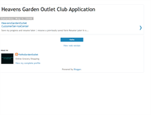 Tablet Screenshot of heavensgardenoutletclubapplication.blogspot.com