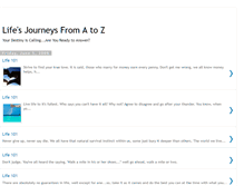 Tablet Screenshot of lifesjourneysfromatoz.blogspot.com