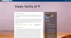 Desktop Screenshot of impeyfamilyof9.blogspot.com