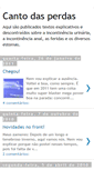 Mobile Screenshot of cantodasperdas.blogspot.com