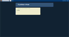 Desktop Screenshot of elprofesorvirtual1.blogspot.com