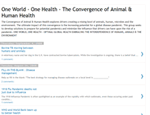 Tablet Screenshot of convergenceofanimalhumanhealth.blogspot.com