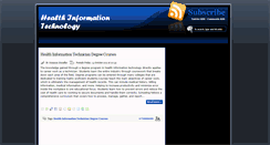 Desktop Screenshot of healthinformationtechnology4.blogspot.com