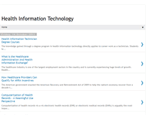 Tablet Screenshot of healthinformationtechnology4.blogspot.com