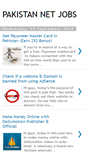 Mobile Screenshot of pakistannetjobs.blogspot.com
