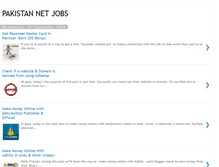 Tablet Screenshot of pakistannetjobs.blogspot.com