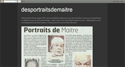 Desktop Screenshot of desportraitsdemaitre.blogspot.com