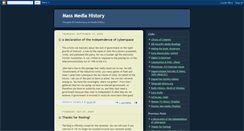 Desktop Screenshot of massmediahistory.blogspot.com