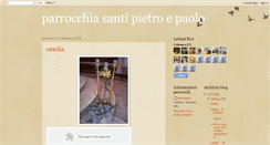 Desktop Screenshot of parrocchiasantipietroepaolo.blogspot.com