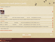 Tablet Screenshot of parrocchiasantipietroepaolo.blogspot.com