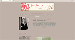 Desktop Screenshot of just-hatched-ideas.blogspot.com