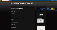 Desktop Screenshot of informationkathmandu.blogspot.com