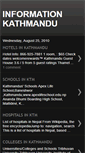 Mobile Screenshot of informationkathmandu.blogspot.com