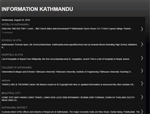 Tablet Screenshot of informationkathmandu.blogspot.com