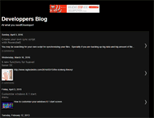 Tablet Screenshot of developpers.blogspot.com