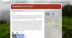 Desktop Screenshot of breakfastbrain.blogspot.com