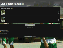 Tablet Screenshot of clubcostenos-juvenil.blogspot.com